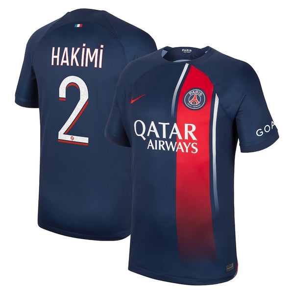 Achraf Hakimi Paris Saint-Germain  2023/24 Home Player Jersey - Navy