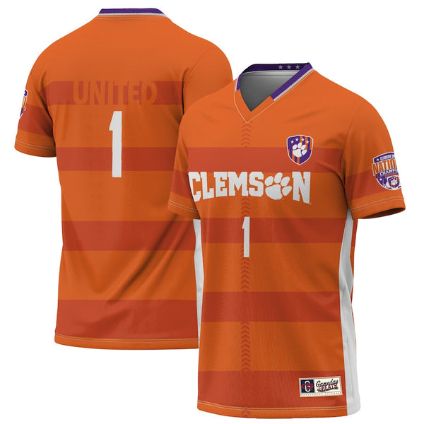 #1 Clemson Tigers GameDay Greats Unisex 2023 NCAA Men's Soccer National Champions Four-Star Lightweight Fashion Jersey - Orange