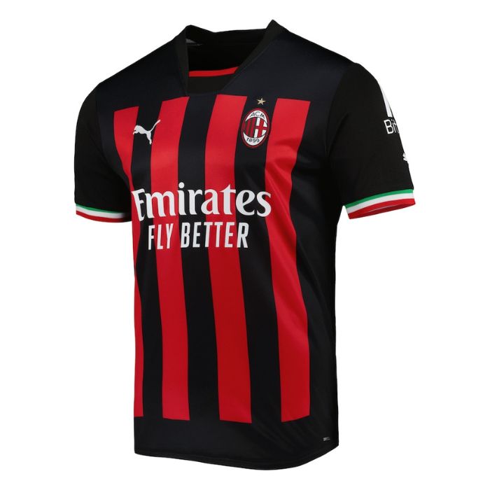 AC Milan Unisex Shirt  Home Custom Jersey - Black