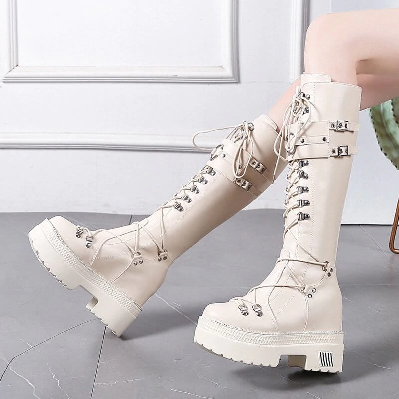 Nasik Wedges High Heels Boot for Women – Stylish, Comfortable, and Durable Boots for Every Occasion | NEVADA™ - Nevada Shoe