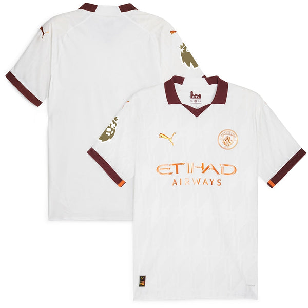 Manchester City  2023/24 Away  Jersey - White
