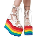 rainbow ankle boot high heels for women – nevada™ bold, stylish, and comfortable heels - Nevada Shoe