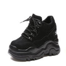 Nevada High Heel Women Thick Sole Shoe Leather Wedge Sneaker Waterproof Breathable Casual Shoes