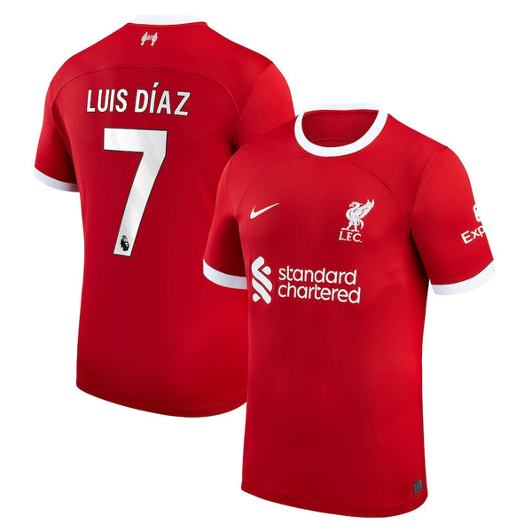 Luis Diaz Liverpool  2023/24 Home Player Jersey - Red