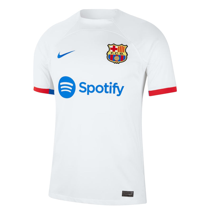 Joao Cancelo Barcelona  2023/24 Away Stadium  Player Jersey - White