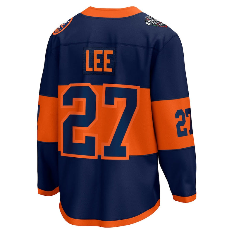 Anders Lee New York Islanders Fanatics Branded 2024 NHL Stadium Series Breakaway Player Jersey – Navy