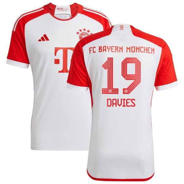 Alphonso Davies Bayern Munich  2023/24 Home Jersey - White