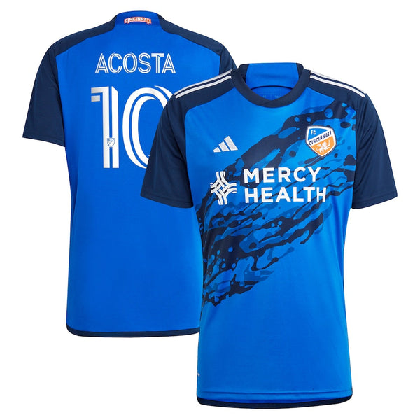 Luciano Acosta FC Cincinnati  2024 River Kit  Player Jersey - Blue