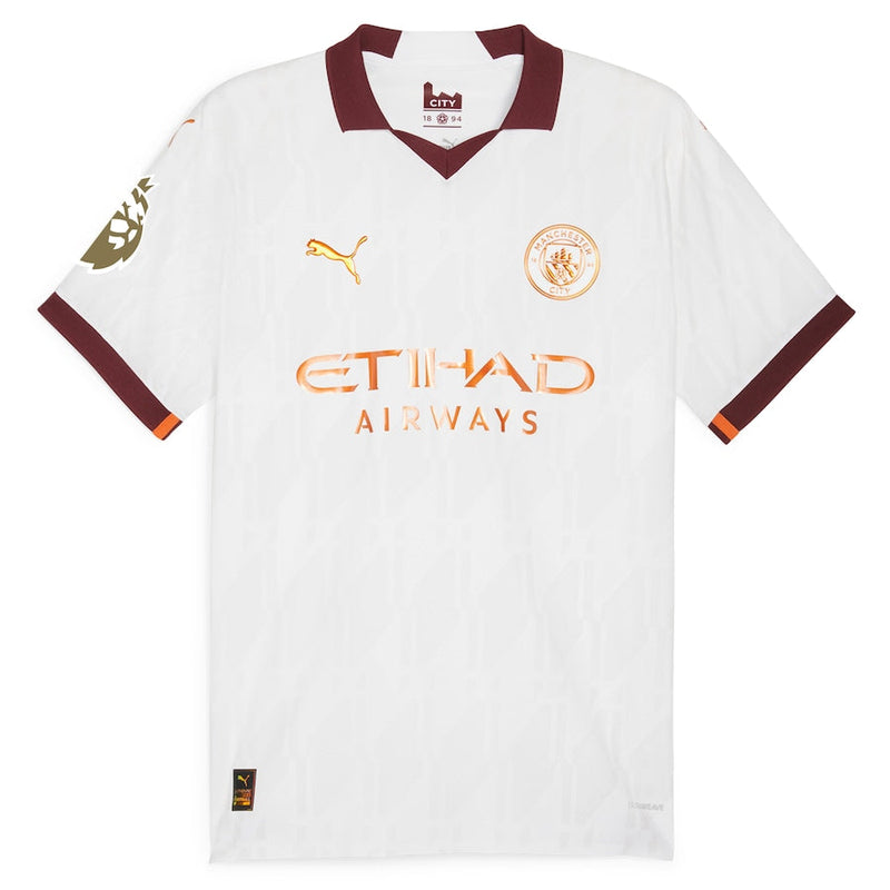 Manchester City  2023/24 Away Custom Jersey - White