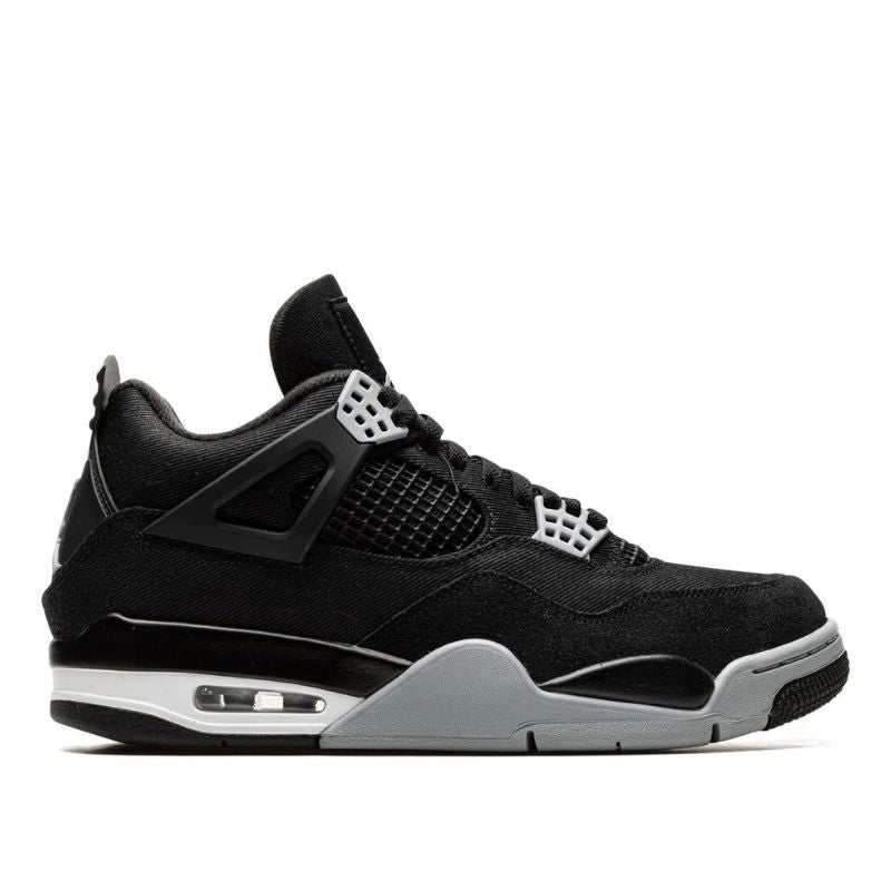 AJ 4 Black Canvas sneakers
