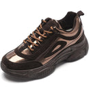 Air Zapatillas Hombre Deportiva Sneakers 2019 New Women's Shoes Laser Stitching Bright Face Small Thick-soled Old Sports