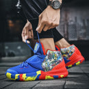 Breathable Light Men Sneakers Outdoor Adult Running Shoes Unisex Lovers Couple Trendy design Non-slip Sports basketball shoes 45