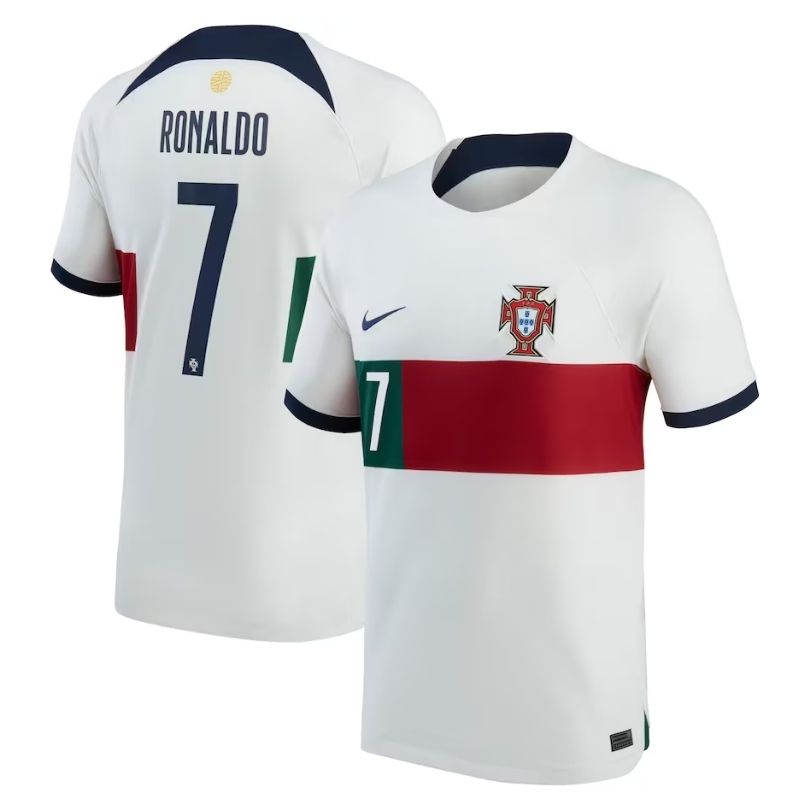 Cristiano Ronaldo Portugal National Team 202223 Away Player Shirt - White