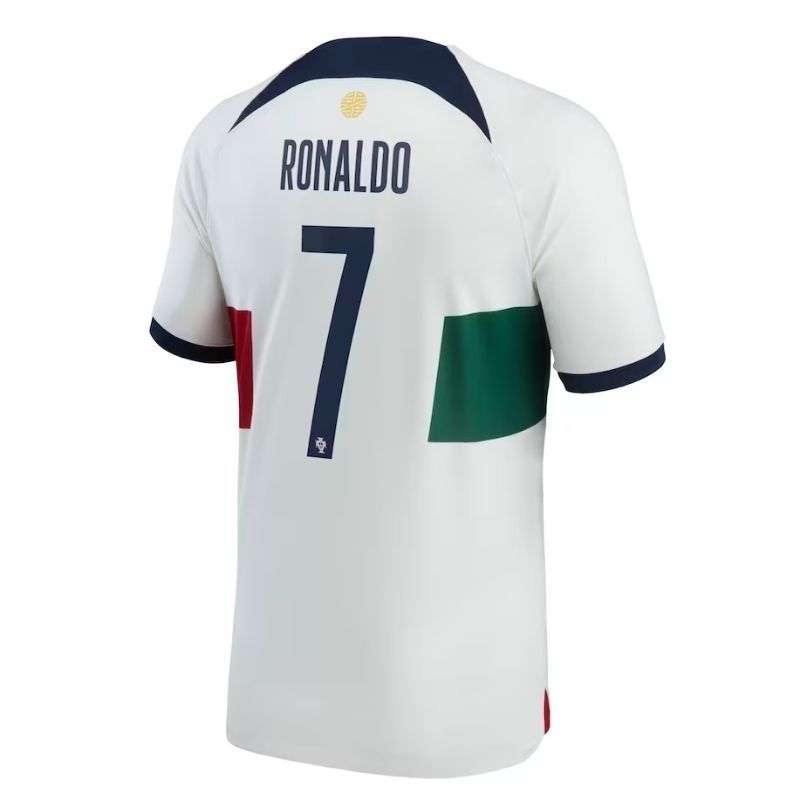 Cristiano Ronaldo Portugal National Team 2022/23 Away Player Shirt - White