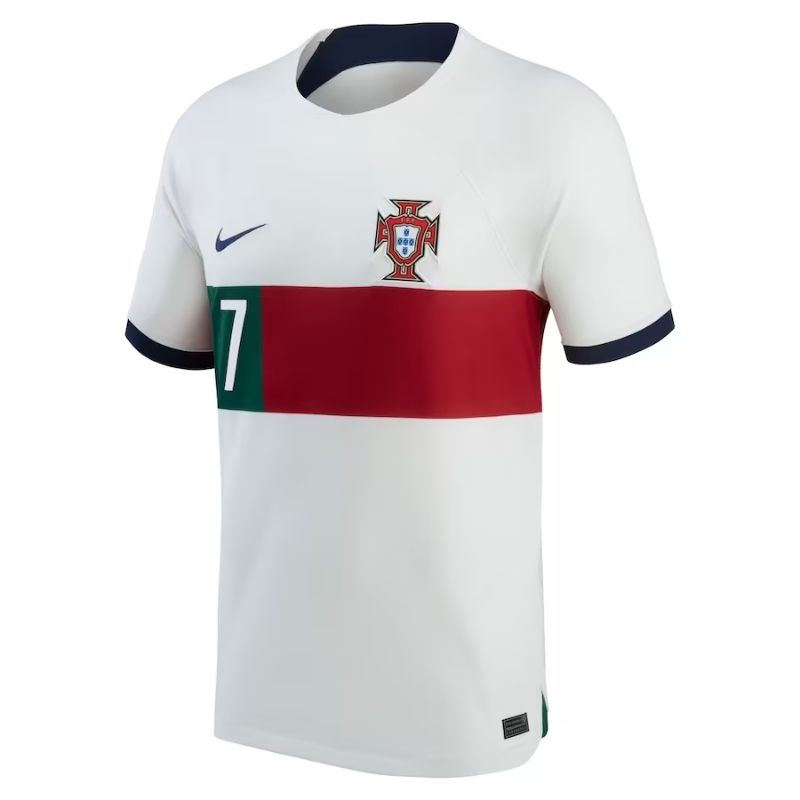 Cristiano Ronaldo Portugal National Team 2022/23 Away Player Shirt - White