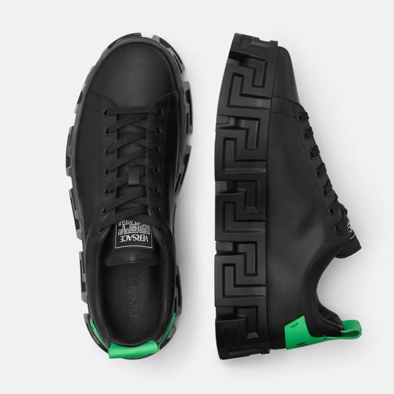 greca labyrinth Sneakers luxury green+black