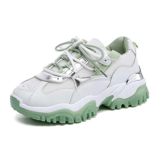 women nevada New Fashion Reflective Chunky Sneaker Platform Casual Shoes Women Sneakers