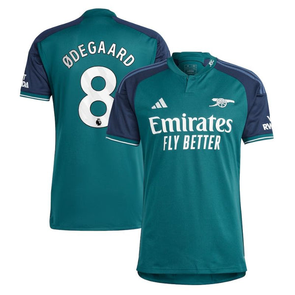 Martin Odegaard Arsenal 2023/24 Third Player Jersey - Green