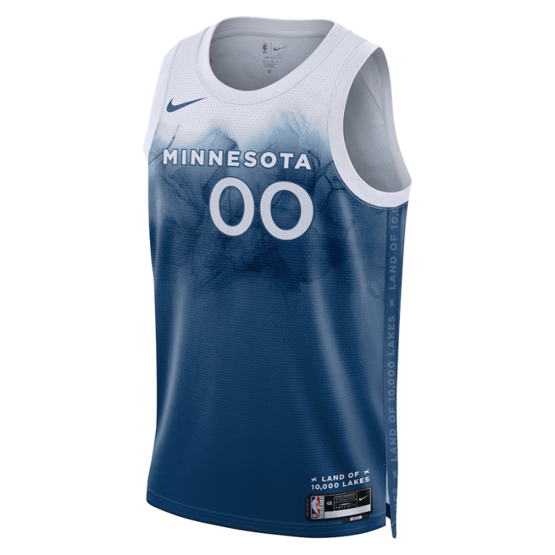 Minnesota Timberwolves Unisex 2023/24 Custom Swingman Jersey - Blue - City Edition