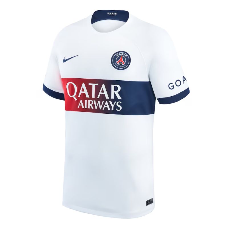 Paris Saint-Germain Shirt 2023/24 Away Customized Jersey - White