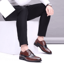 Pointed Cow Leather Men's Shoe – Breathable, Stylish, Comfortable Business Casual Footwear | NEVADA™ - Nevada Shoe