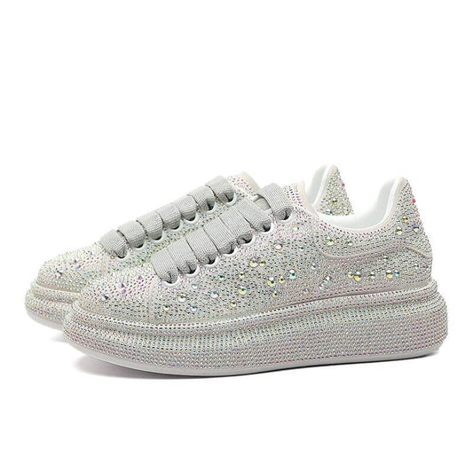 Women nevada Bling Rhinestone shoe, Fashion Casual sneaker Crystal Street for Ladies