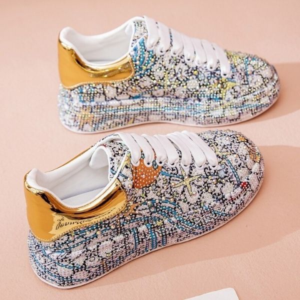 Luxury Sneaker Women's Rhinestone Shiny Comfortable