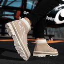 Soft Flock velvet Men Brand Ankle Boots Breathable Men Leather Boots High Top Shoes Outdoor Casual Men Winter Shoes Botas Homme