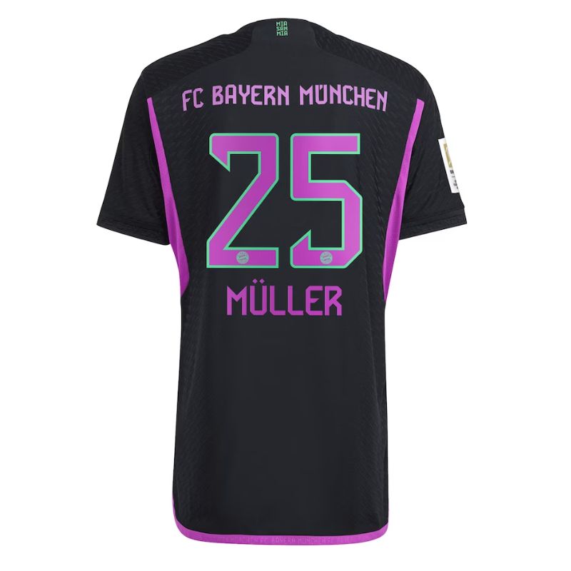 Thomas Müller Bayern Munich 2023/24 Away Player Jersey - Black