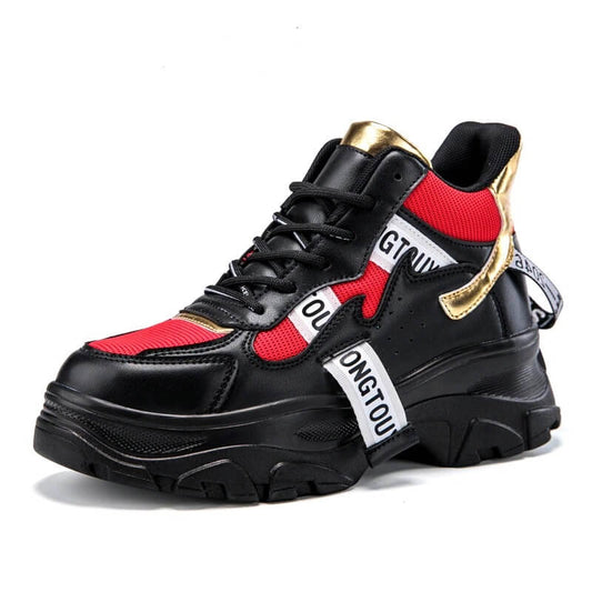 Nevada Fall Winter Fashion Women Shoe PU Leather Platform Sneaker