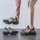 Women nevad Fashion Chunky Sneaker Thick Sole Genuine Leather