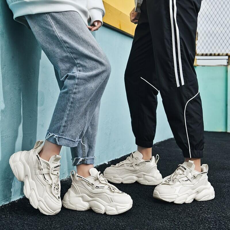 Unisex Sports Shoes Trend Chunky Sneakers Women Men Thick Sole Platform Casual Sneakers