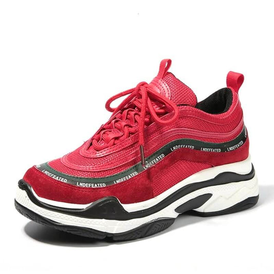 Women nevada Vintage Women Sneaker Trendy Leisure Platform Shoe Cross-tied Breathable