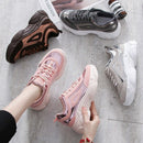 Air Zapatillas Hombre Deportiva Sneakers 2019 New Women's Shoes Laser Stitching Bright Face Small Thick-soled Old Sports