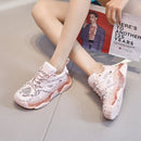 Women Fashion Sports Sneakers 2021 Newest Female Platform Chunky Pink Shoes Woman Summer Casual Mesh