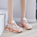 Women Fashion Sports Sneakers 2021 Newest Female Platform Chunky Pink Shoes Woman Summer Casual Mesh