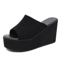 Summer Slip On Women Wedges Sandals Platform High Heels Fashion Open Toe Ladies Casual Shoes Comfortable Promotion Sale