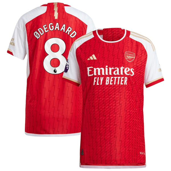 Martin Odegaard Arsenal  2023/24 Home Player Jersey - Red