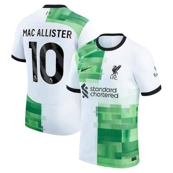Alexis Mac Allister Liverpool  2023/24 Away Player Jersey - White