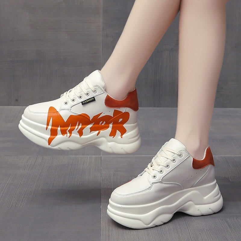 Designer Sneakers Woman Casual Platform Shoes Fashion Brand Height Increasing Ladies Shoes Chunky Sneakers Woman Zapatilla Mujer