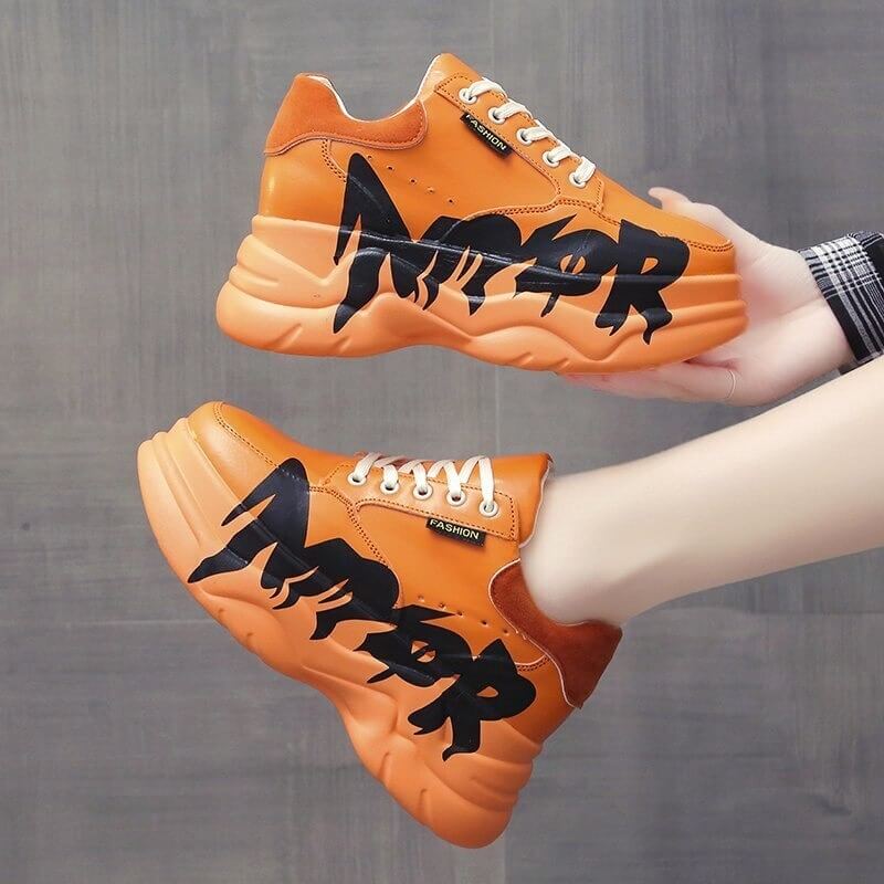 Designer Sneakers Woman Casual Platform Shoes Fashion Brand Height Increasing Ladies Shoes Chunky Sneakers Woman Zapatilla Mujer