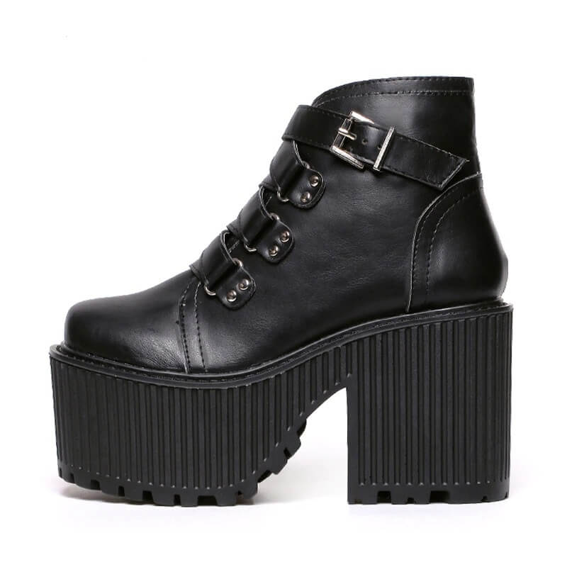 women nevada leather round toe boot