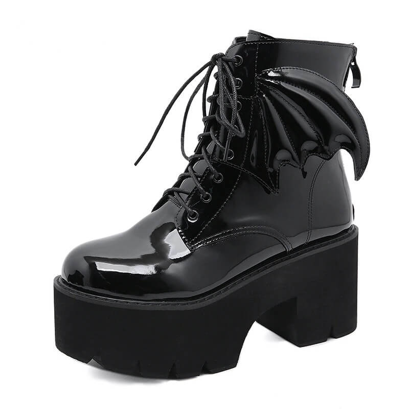 Women Nevada Angel Wing Ankle Boots High Heels