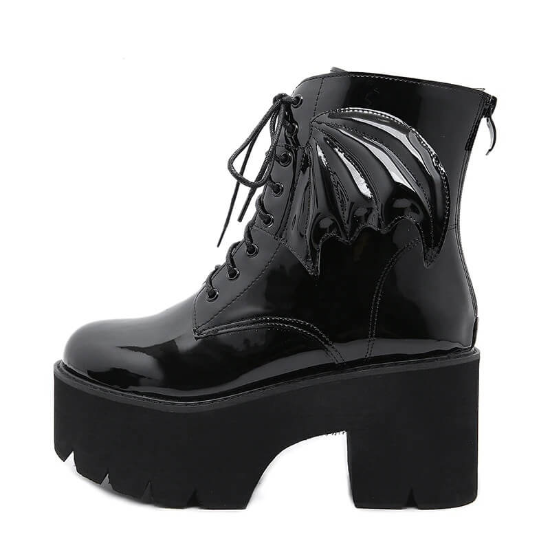 Women Nevada Angel Wing Ankle Boots High Heels