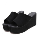 Summer Slip On Women Wedges Sandals Platform High Heels Fashion Open Toe Ladies Casual Shoes Comfortable Promotion Sale