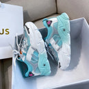 Women Platform Sneakers Designers Summer Mesh Lace Up Casual Shoes Fashion 5cm High Chunky Sneaker Ladies Vulcanized Shoes Woman