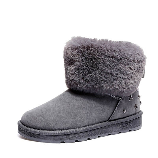 Winter Women Boots New Style Thickened Female Snow Boots Bottom Flat Warm Waterproof Women Snow Boots