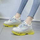 Chunky Sneakers Women Summer Vulcanize Female Fashion Sneakers Lace Basket Femme Dad Platform Breathable Mesh Sneakers for Women