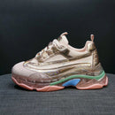 Chunky Sneakers Women Summer Vulcanize Female Fashion Sneakers Lace Basket Femme Dad Platform Breathable Mesh Sneakers for Women