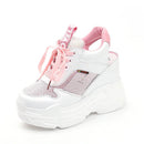 Lucyever Women Sandals 2019 Summer Fashion Hollow Out Wedges Gladiator Sandalias High Heel Chunky Platform Casual Shoes Woman